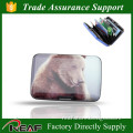 factoy suuply animal-printed custom aluminum card sleeve